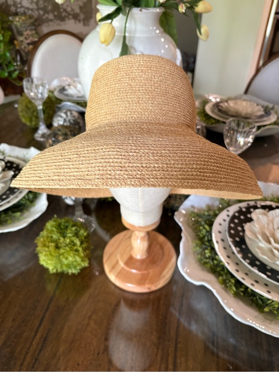 Helen Kaminski Accessories - Helen Kaminski Wide Brim Straw Sun Hat - Natural Tan
